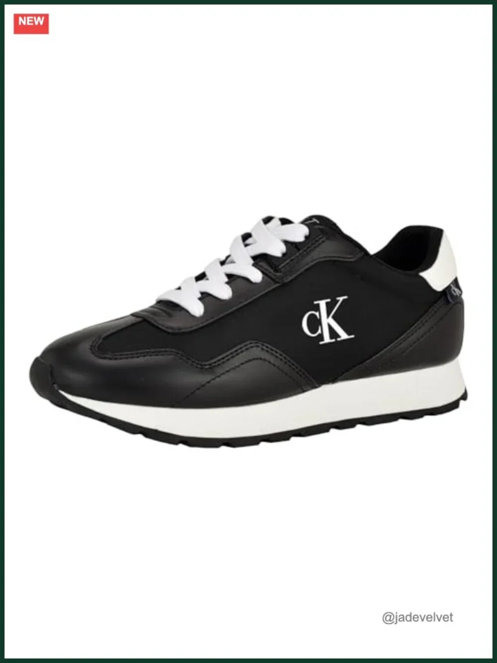 Faux Leather Lace-Up Low Top Sneakers